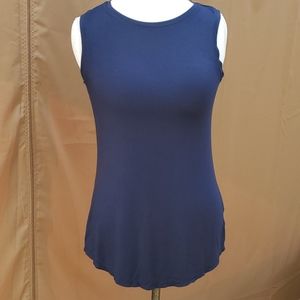 KENAR SLEEVELESS NAVY CAMISOLE TOP SIZE MEDIUM